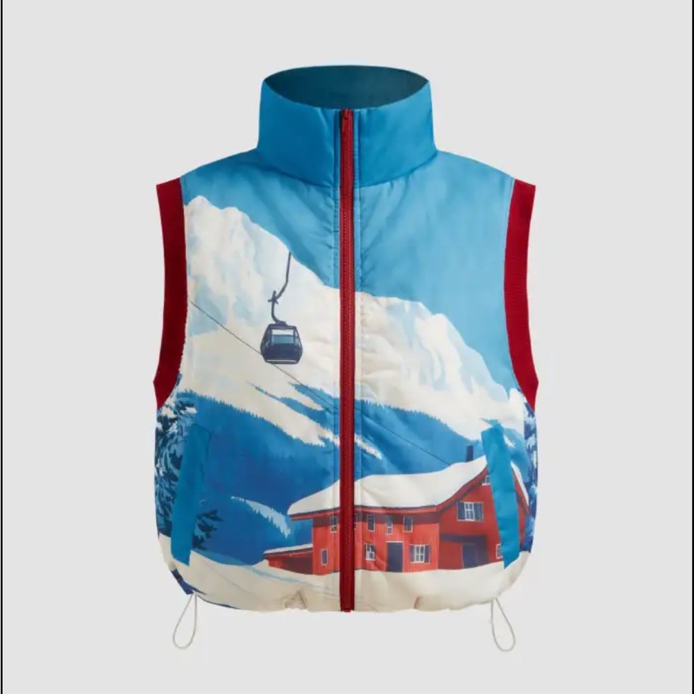 Nearly new Cider ski print vest.